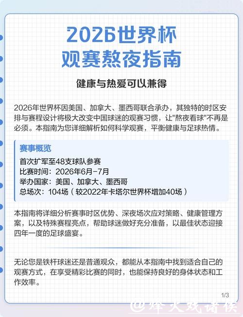 2026世界杯直播相关推荐与观看指南