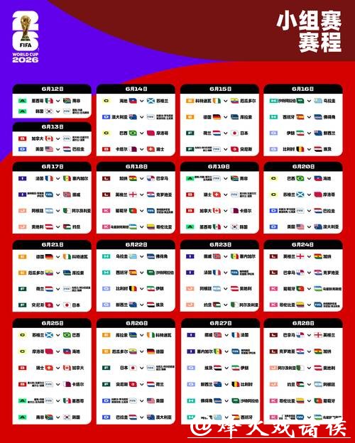 揭晓2026世界杯淘汰赛完整赛程安排 揭晓2026世界杯淘汰赛完整赛程安排
